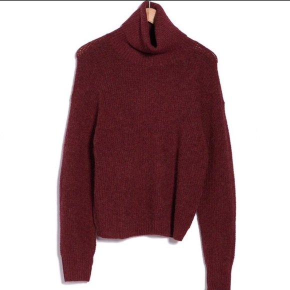 Abound Sweaters - Abound Thermal Turtleneck burgundy Sweater pullover